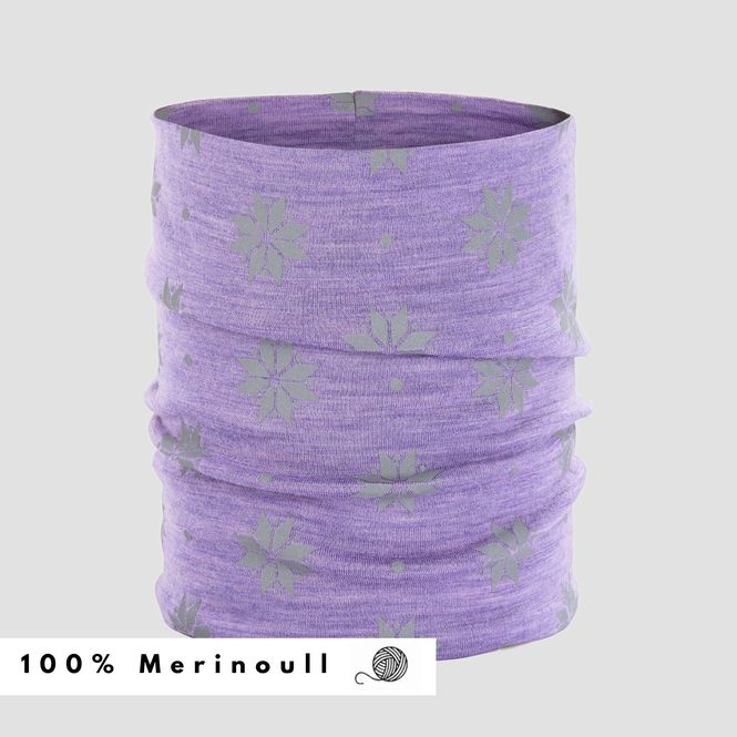 Hovedbilde Morild Krystall ull-hals med refleks, lavendel - ...