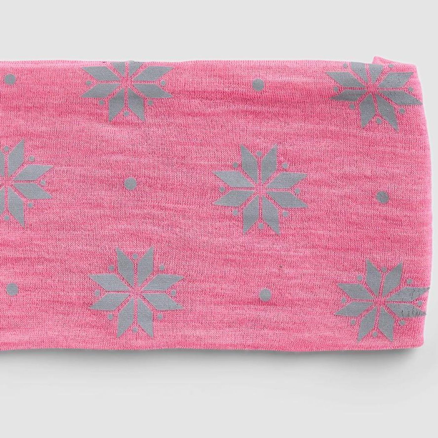 Morild Krystall ull-pannebånd med refleks, Rosa -  Outlet