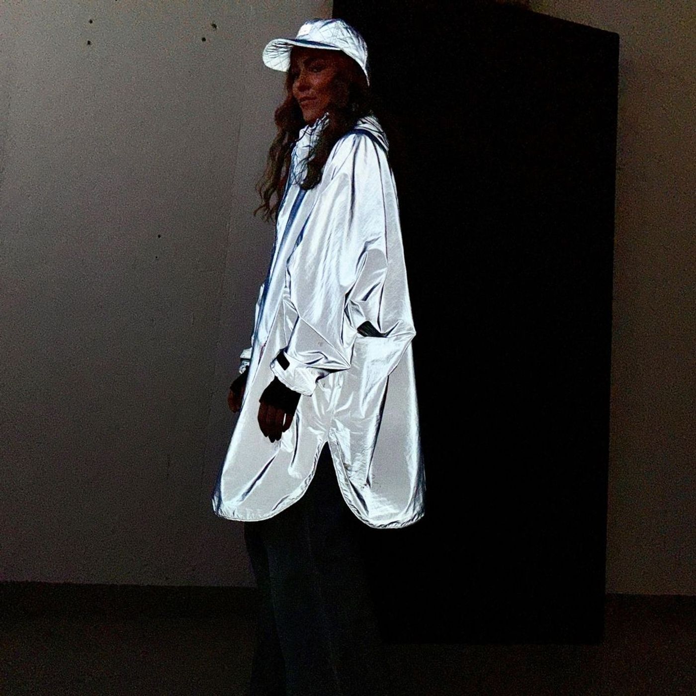 Morild Magi Poncho med refleks, blå