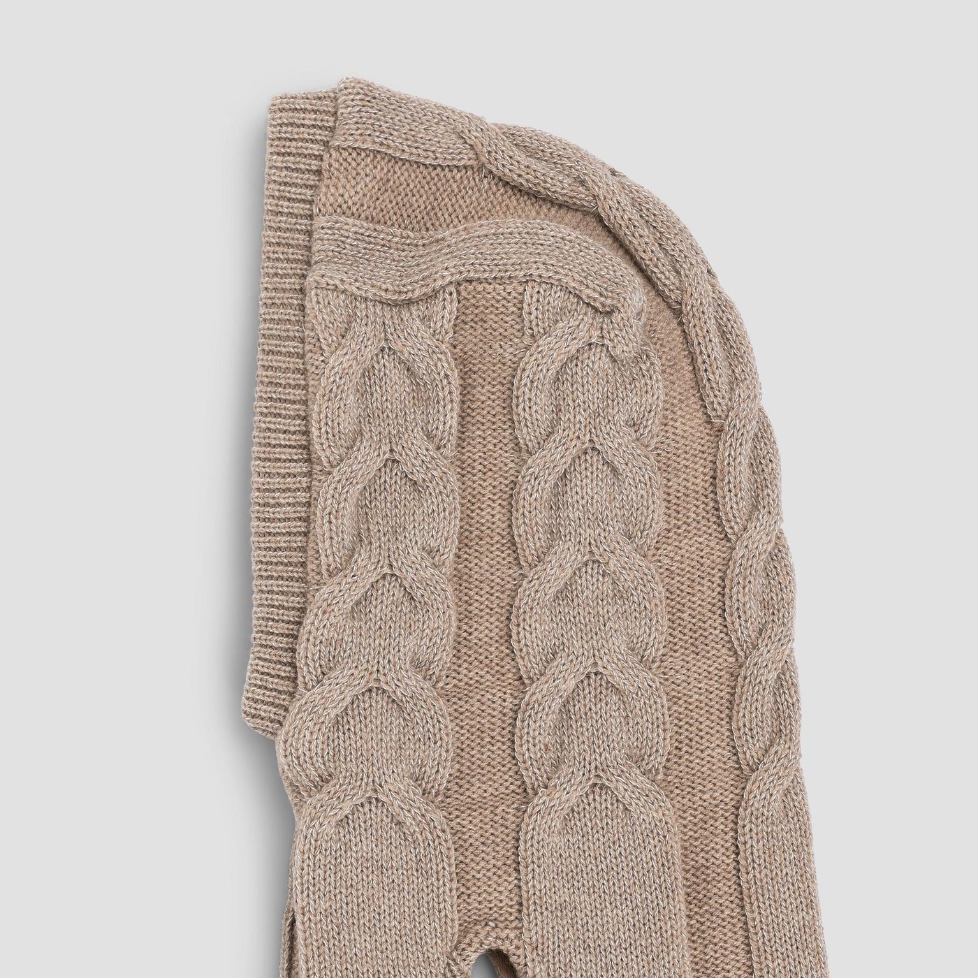 Morild Flette balaklava ull med refleks, sand