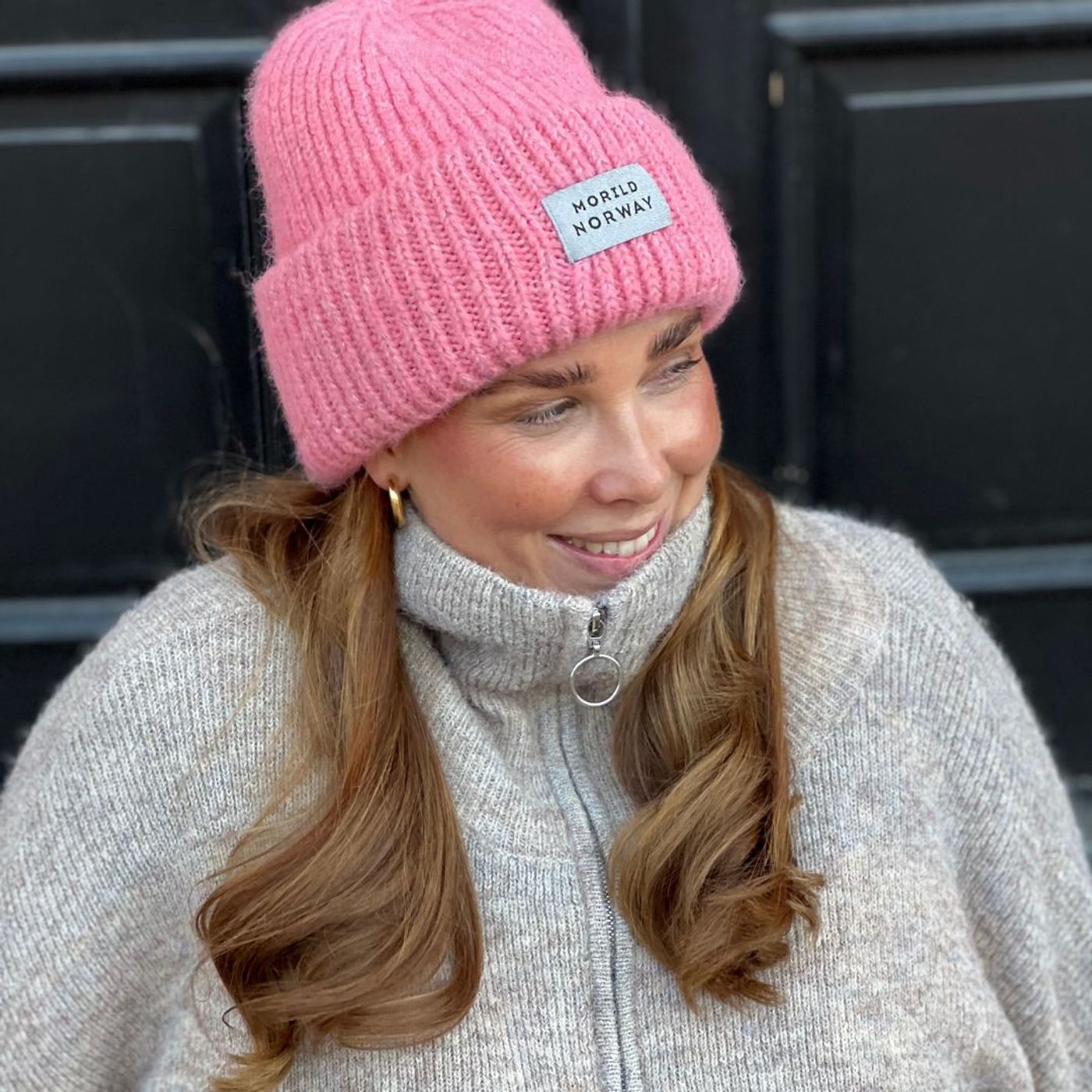 Morild Bibbi Lue med refleks, pink