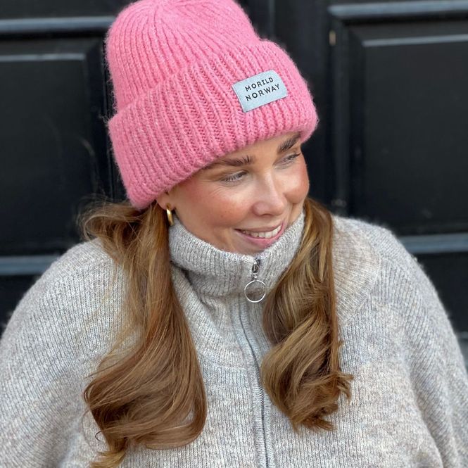 Hovedbilde Morild Bibbi Lue med refleks, pink