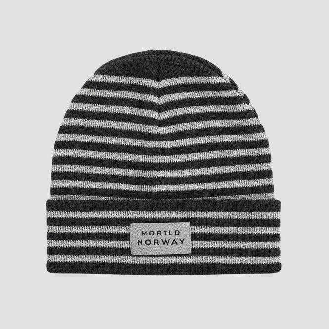 Hovedbilde Morild Refleks stripe lue med refleks, sort