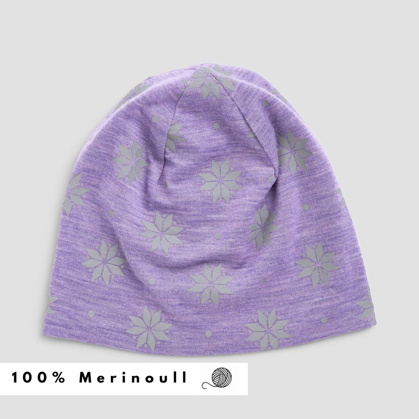 Morild Krystall ull-lue med refleks, Lavendel - Outlet