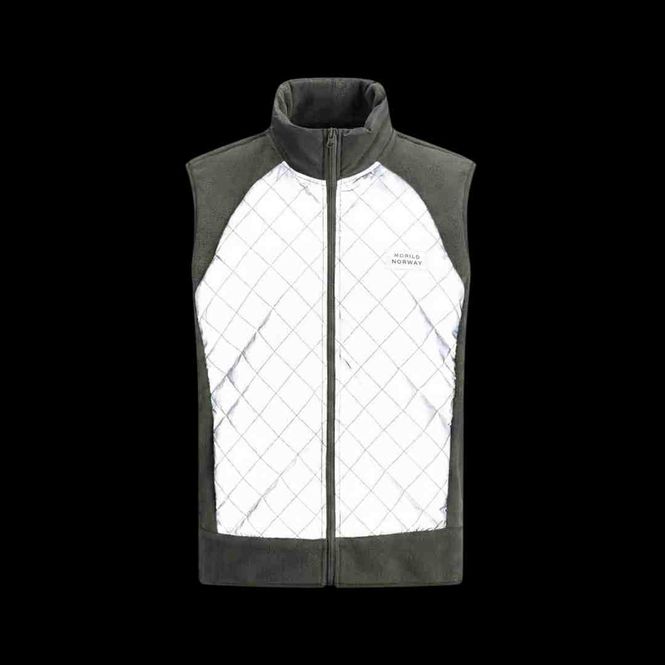 Hovedbilde Morild Ut å gå Fleece Vest med refleks, grå