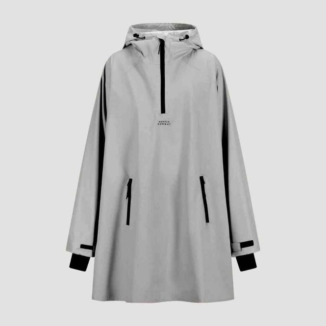 Hovedbilde Morild Bli Sett Poncho med refleks, sølv