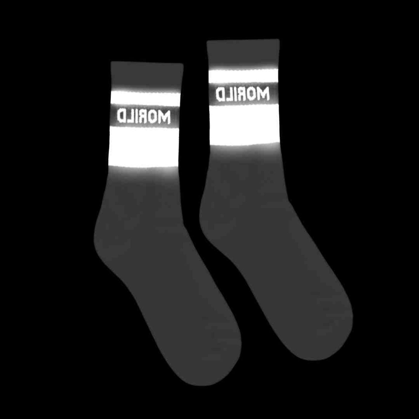 Morild Sokker med refleks, Mørk grå