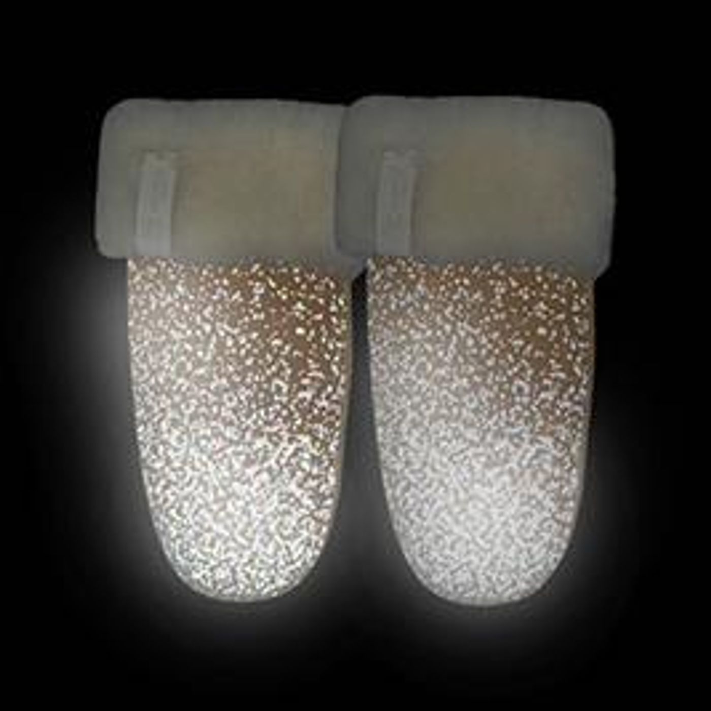 Edel skinnvotter med refleks, brun