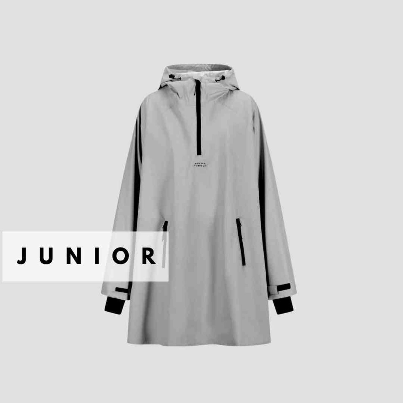 Morild Junior Refleksponcho 10-12 år , sølv