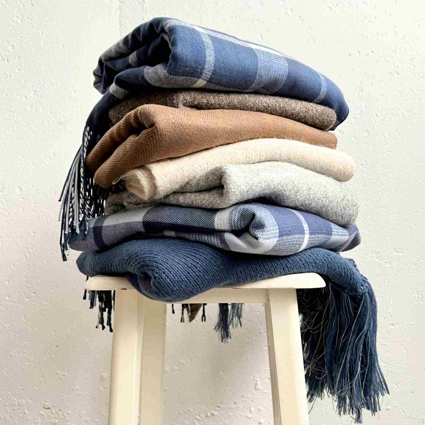 Morild Ava Ashley poncho med refleks, blå skrumring 