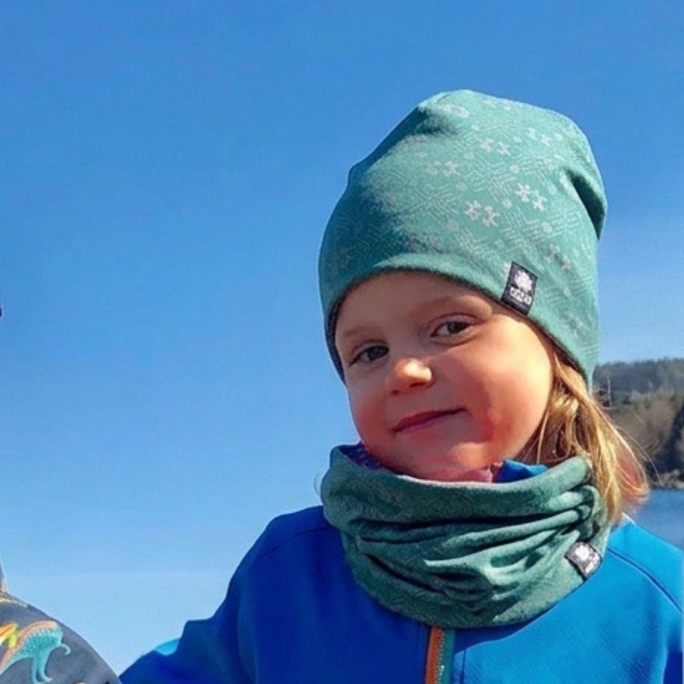 Morild Mini Glitre lue med refleks, ocean