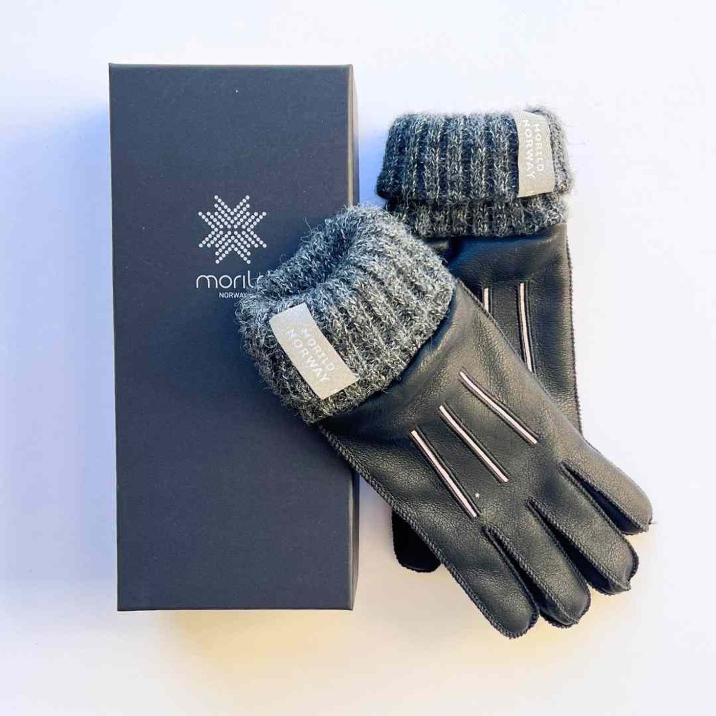 Morild Lux skinnhansker med refleks L/XL, sort