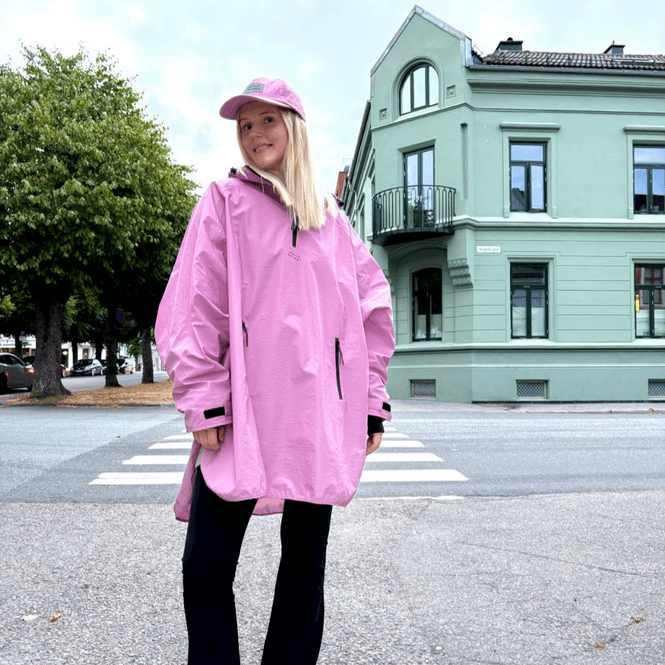 Hovedbilde Morild Magi Poncho med refleks, lavendel