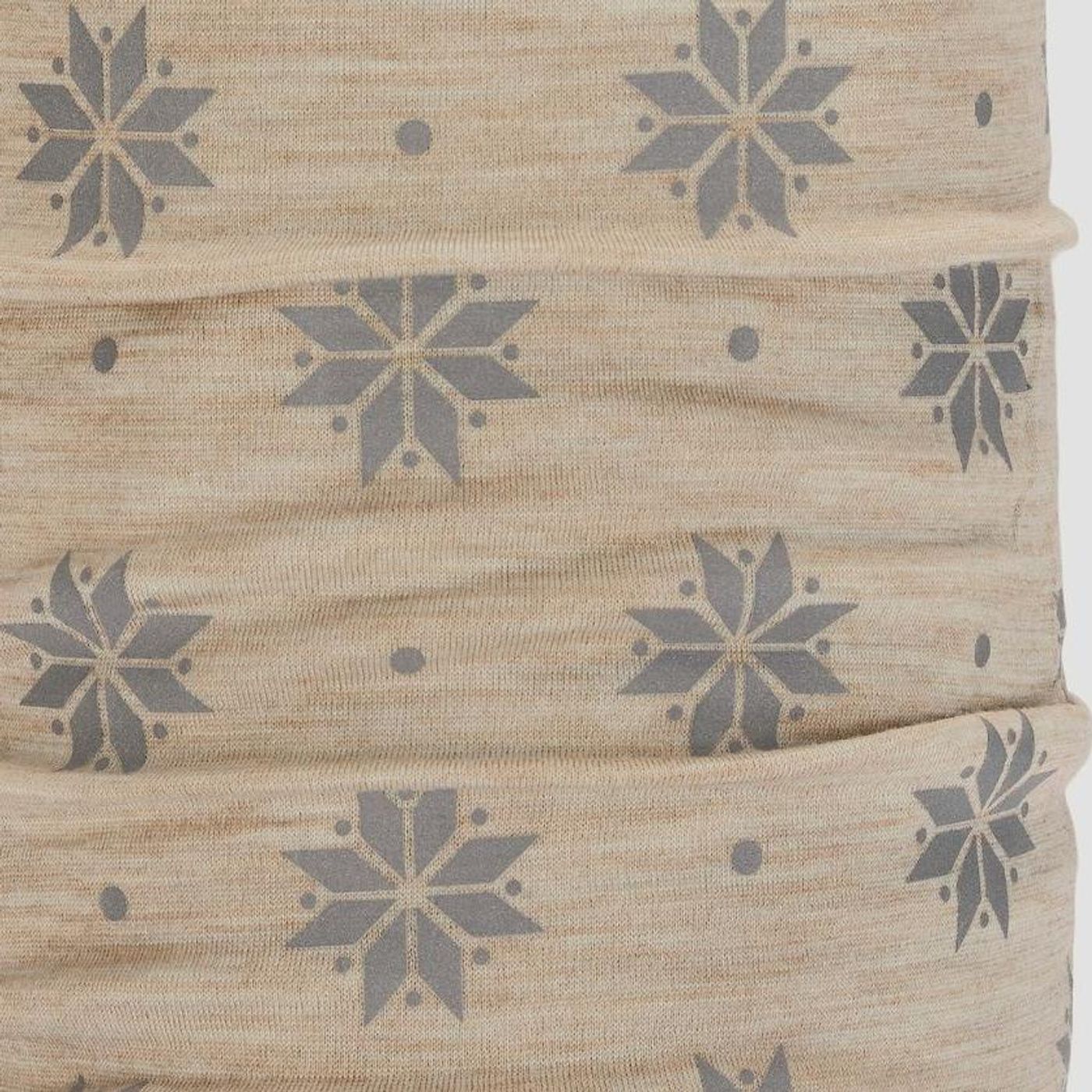 Morild Krystall hals med refleks, lys beige