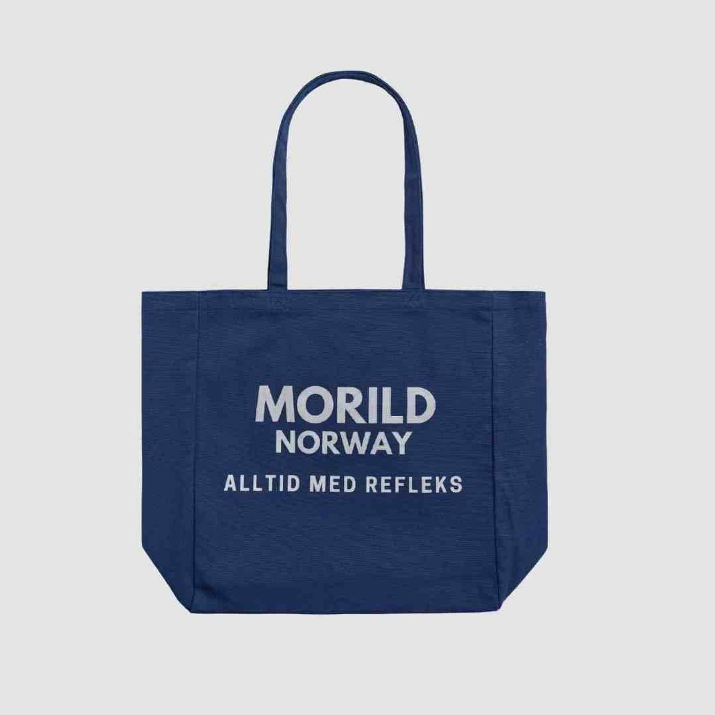 Morild Cotton Shopper med refleks, marineblå