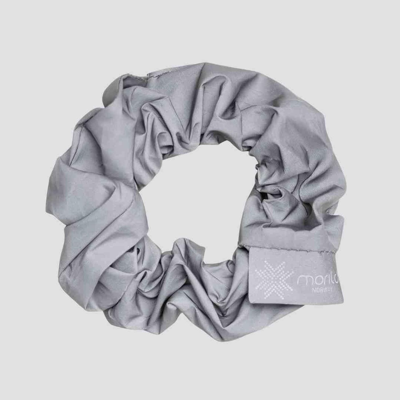 Morild Logo Scrunchie med refleks, sølv