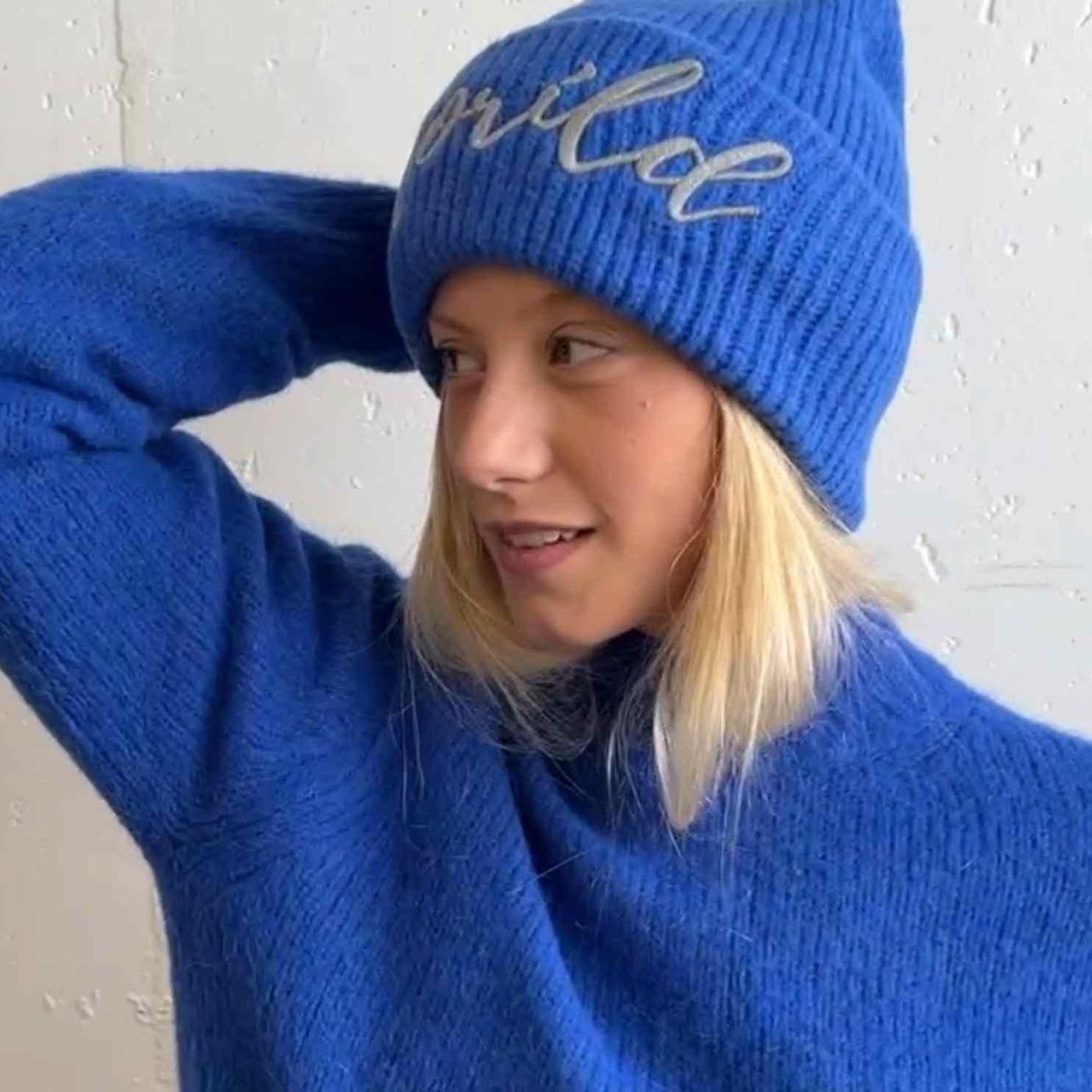 Morild Drøm lue med refleks, blå