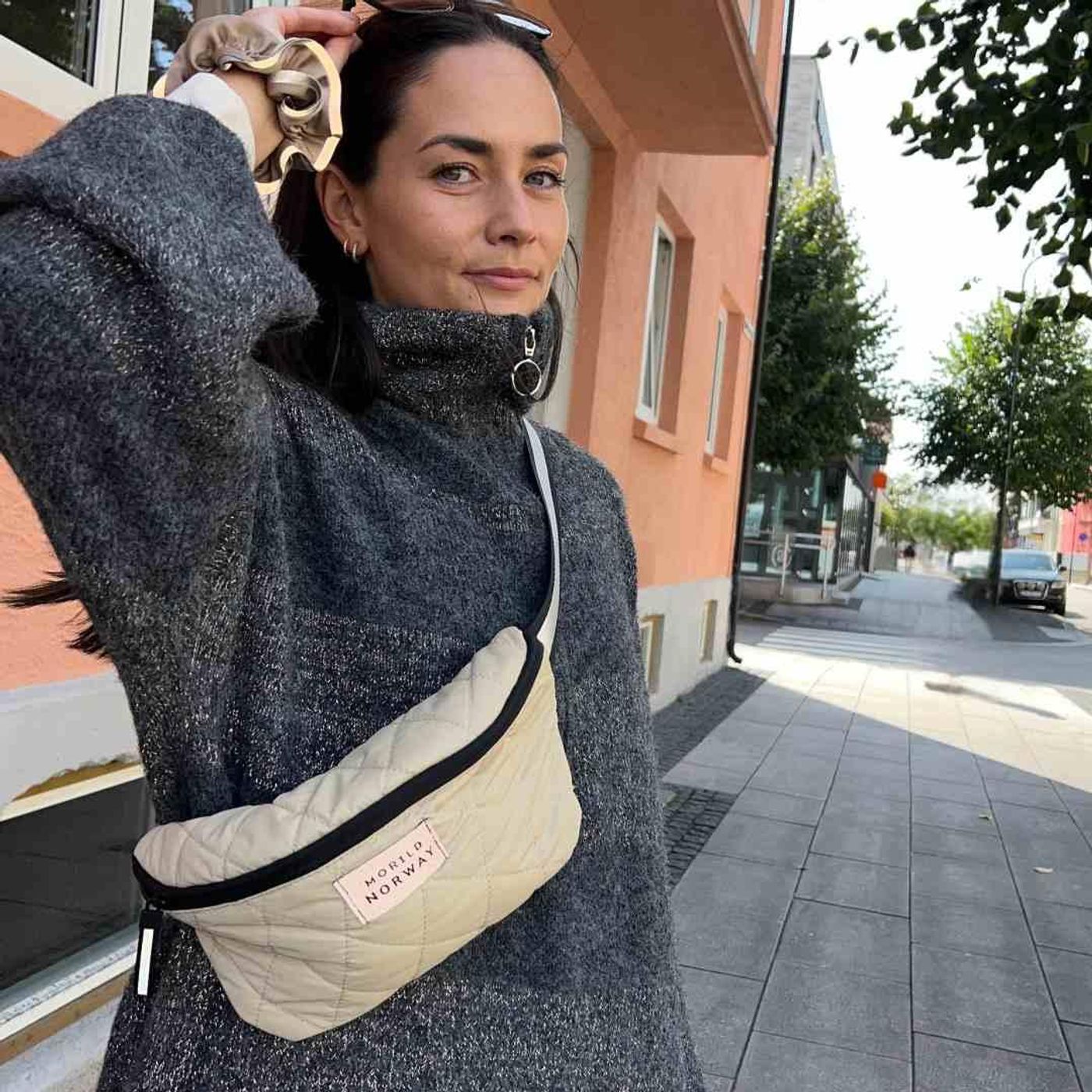 Morild Cross Over Bag med refleks, sand