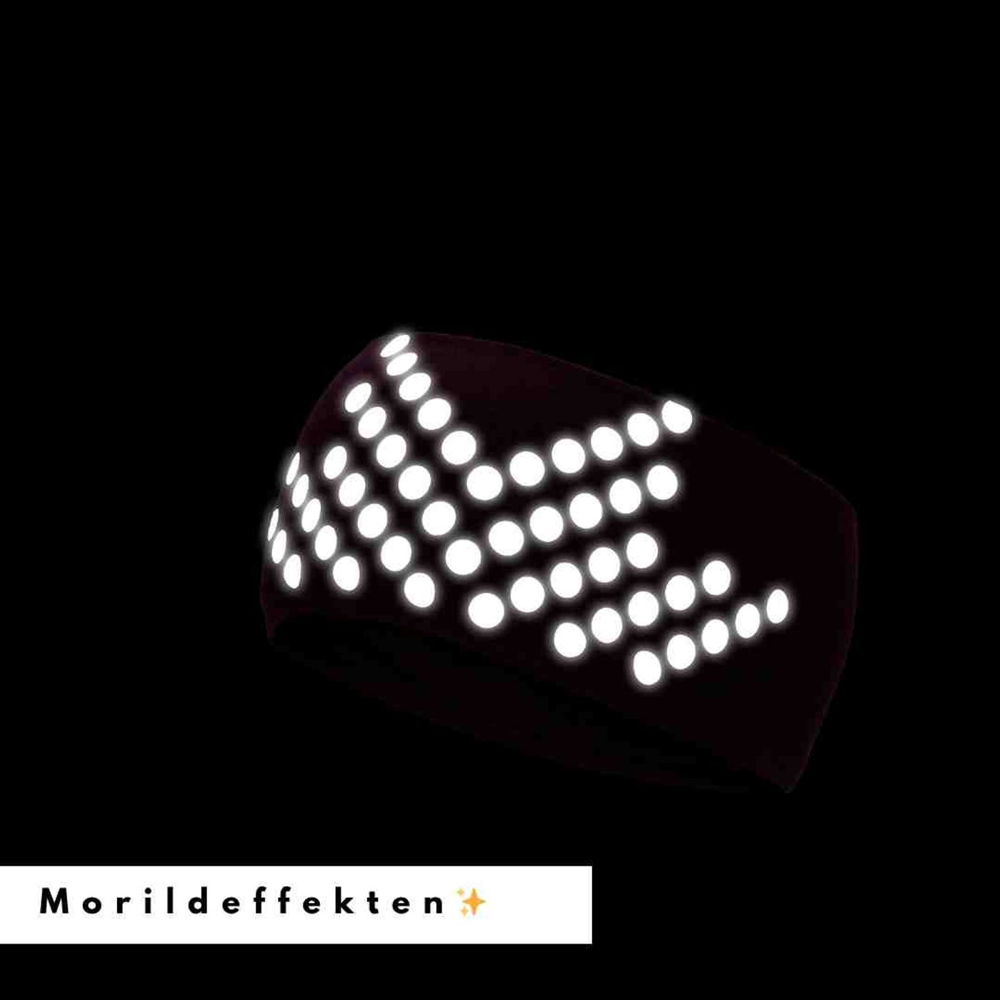 Morild Sølvfaks pannebånd med refleks, brun