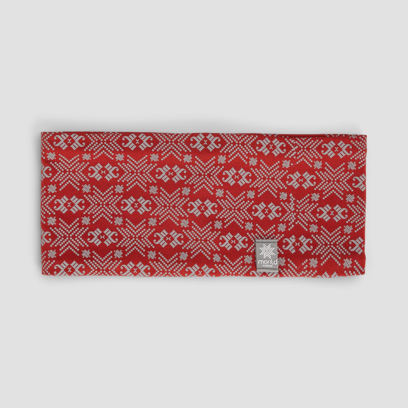 Morild Glitre pannebånd med refleks, rustrød