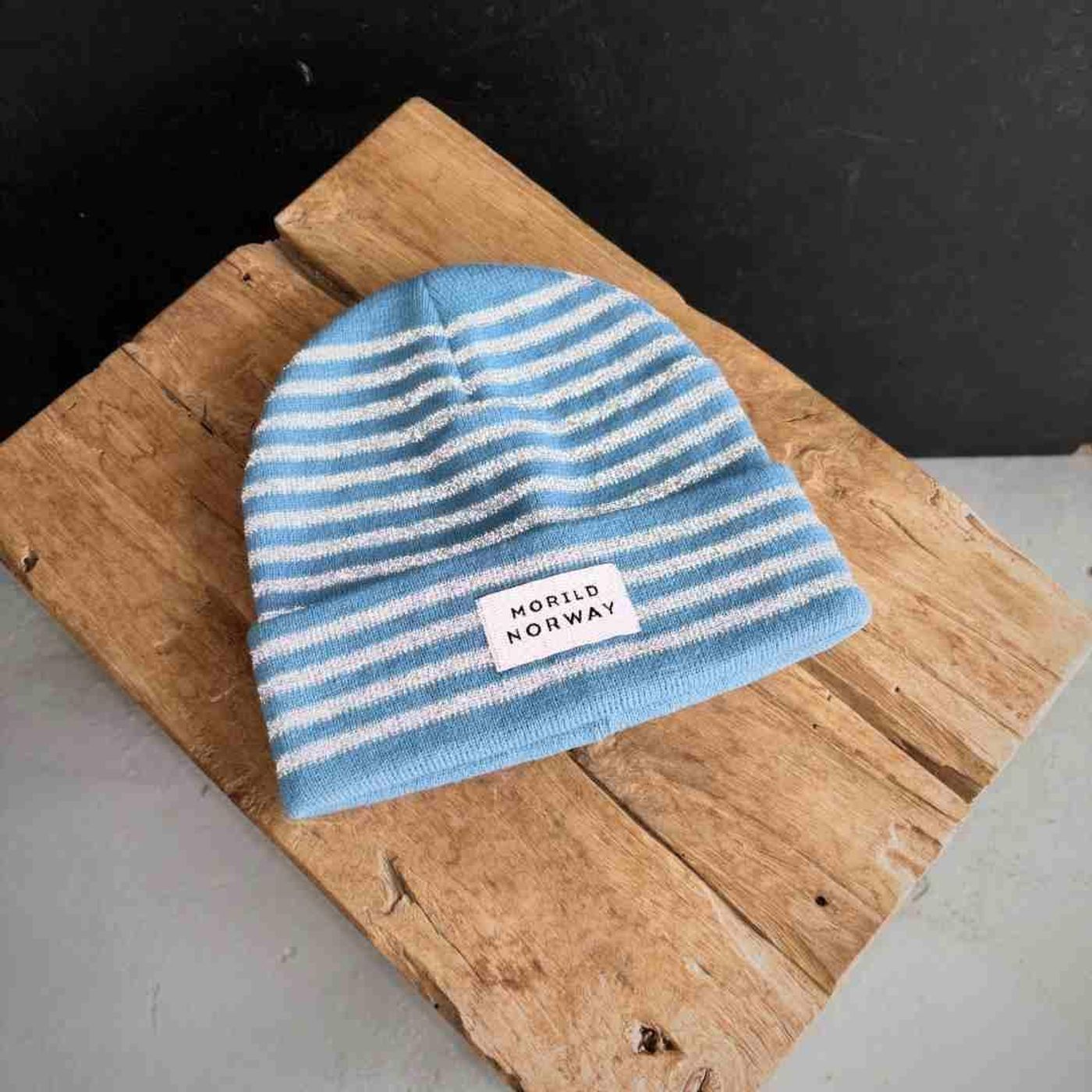 Morild Refleks stripe lue med refleks, blå