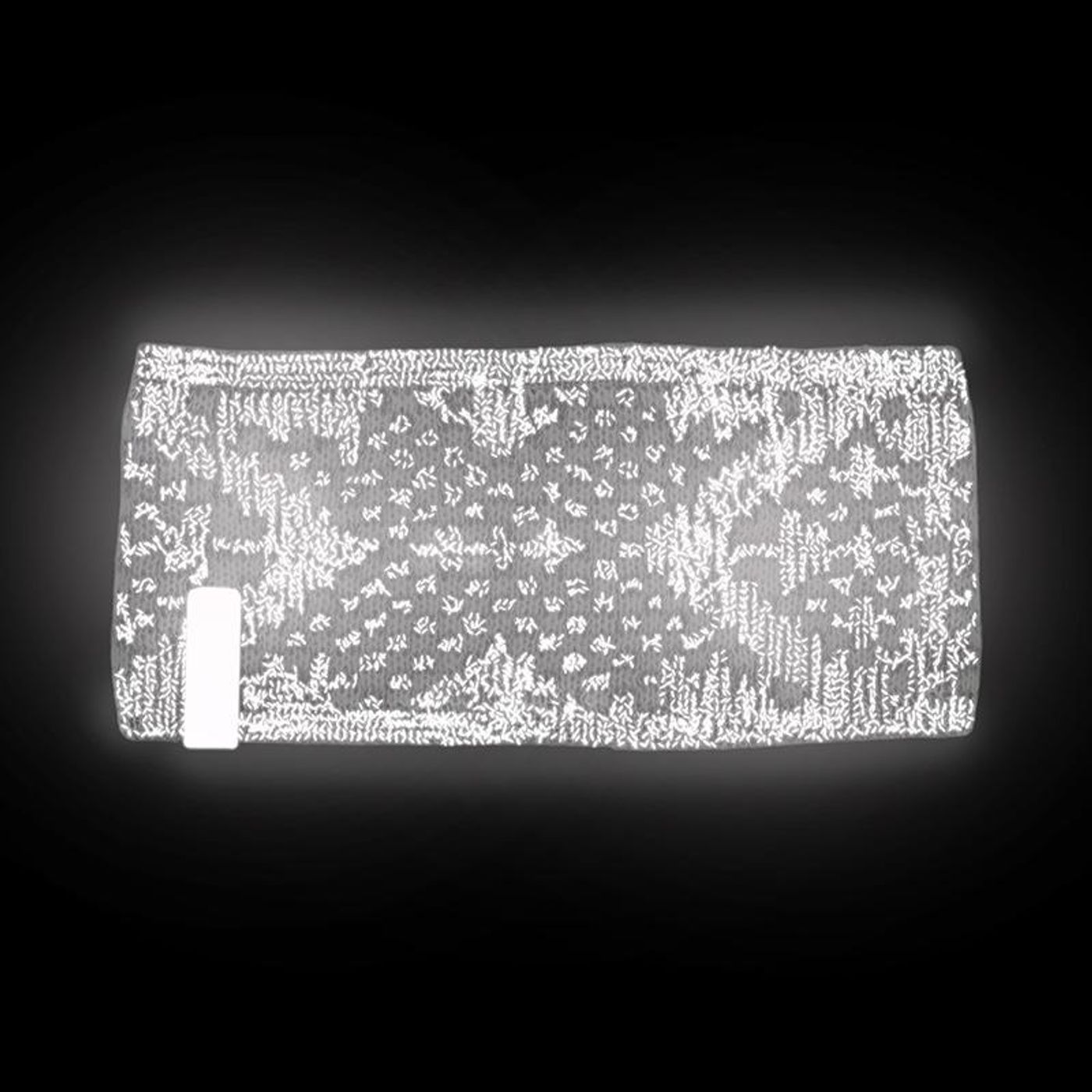 Morild Tradisjon pannebånd med refleks, Rosa/Kitt