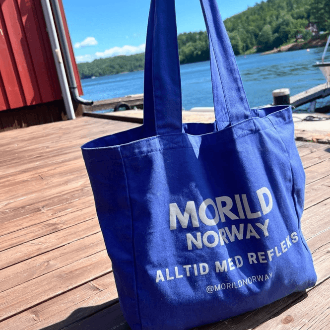 Hovedbilde Morild Maren Cotton Shopper med refleks, blå