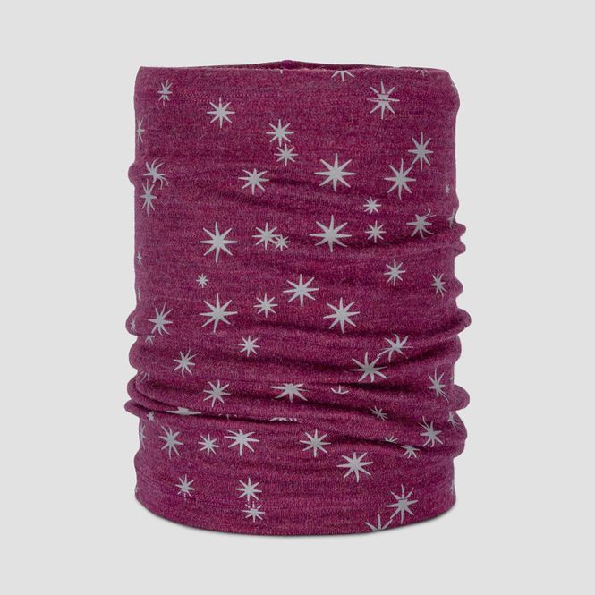 Hovedbilde Morild Barn Sirius hals ull  med refleks, plomme