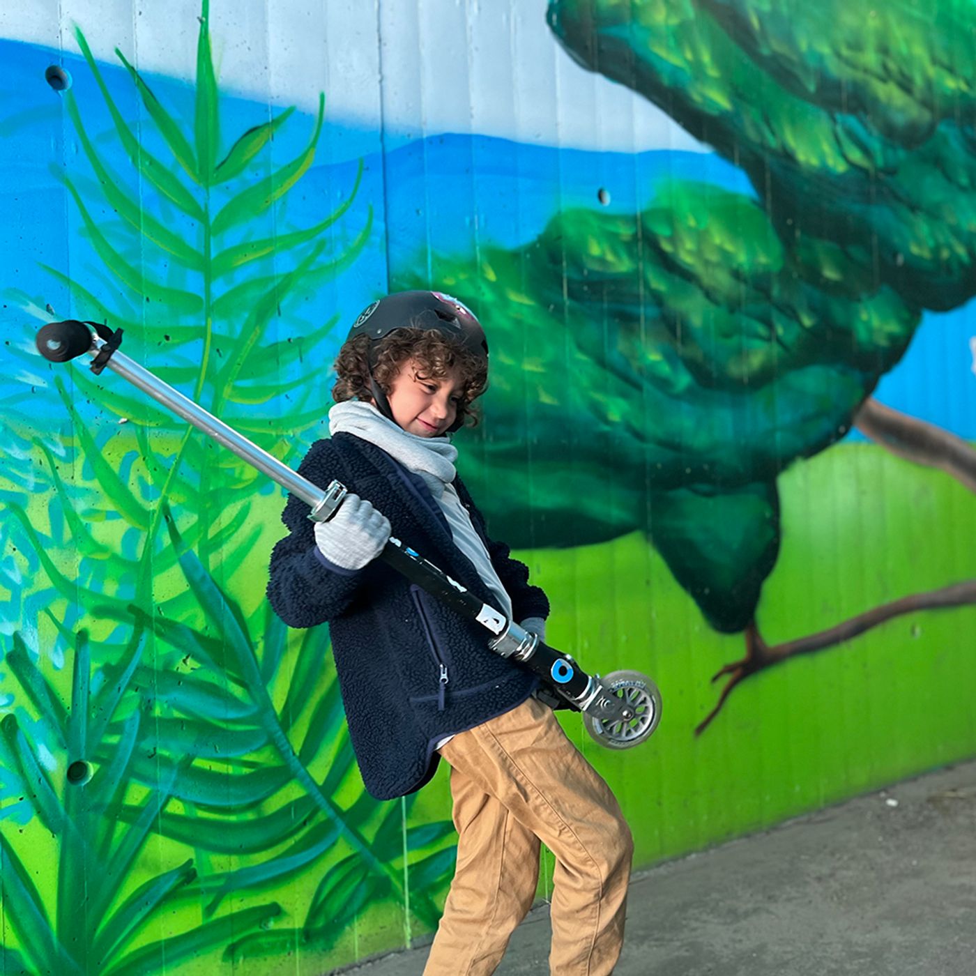 Morild Grid fingervanter med refleks 2-pk, grå