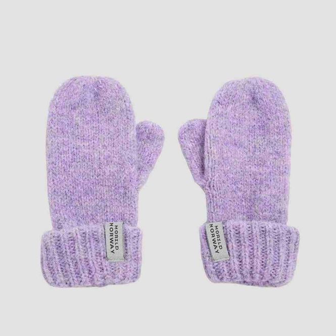 Hovedbilde Morild Bibbi Velour Votter med refleks, lys lilla